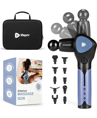 Lifepro Percussion Massage Gun – Handheld Deep Tissue Massager for Athletes – Muscle Recovery for Men & Women – Quiet, Portable D