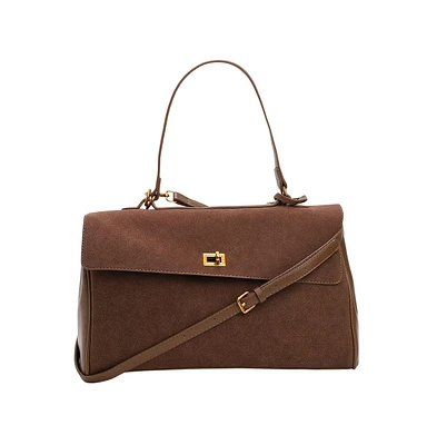 Women's The Lume Satchel Bag - Chocolate Brown