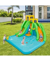 Mecale Kids Inflatable Water Park Bounce House with 480 W Blower