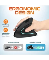 Delton KB200 Ergonomic Wireless Keyboard & S12 Vertical Mouse , 1080p Usb Webcam with Adjustable Mounting Clip, Bluetooth Headset with Usb Dongle, Com