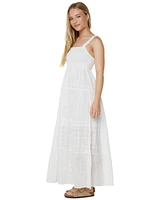 Roxy Juniors' Lily Bloom Cotton Sleeveless Maxi Dress