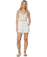 Roxy Juniors' Sunny Coast High Rise Drawstring-Waist Shorts