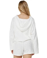 Roxy Juniors' Rich Coast Solid Hooded Sweatshirt