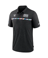 Nike Men's Black Las Vegas Raiders Crucial Catch Sideline Early Season Polo Shirt