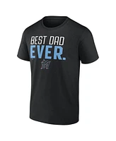 Fanatics Mto Label Men's Black Miami Marlins Best Dad Ever T-Shirt