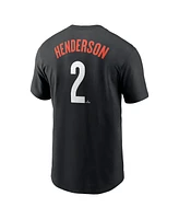 Nike Men's Gunnar Henderson Black Baltimore Orioles Fuse City Connect Name Number T-Shirt