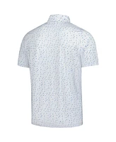 Puma Men's White Arnold Palmer Invitational Tea Time Mattr Polo Shirt