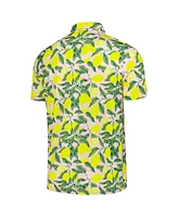 Puma Men's Pink Arnold Palmer Mattr Lemon Branch Polo Shirt
