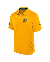 Fanatics Men's Gold Pittsburgh Penguins Authentic Pro Rink Polo Shirt