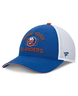 Fanatics Men's Royal/White New York Islanders Authentic Pro Rink Trucker Hat