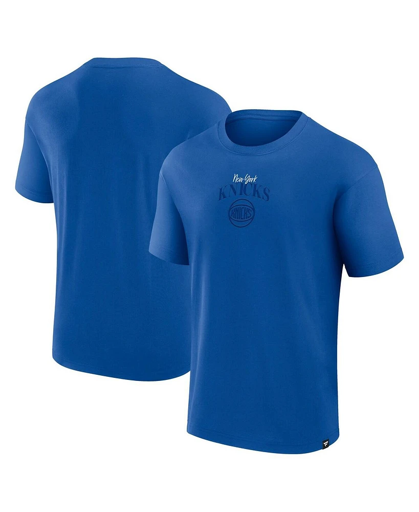 Fanatics Men's Blue New York Knicks Crossover Collection Full Court Press T-Shirt