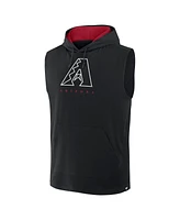 Fanatics Men's Black Arizona Diamondbacks Fire Speed Sleeveless Pullover Hoodie