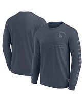 Fanatics Men's Blue Los Angeles Dodgers Elements Future Ground Tonal Info Long Sleeve T-Shirt