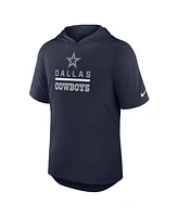 Nike Men's Navy Dallas Cowboys Lockup Tri-Blend Hoodie T-Shirt