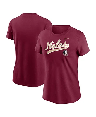 Nike Women's Garnet Florida State Seminoles Local Script T-Shirt