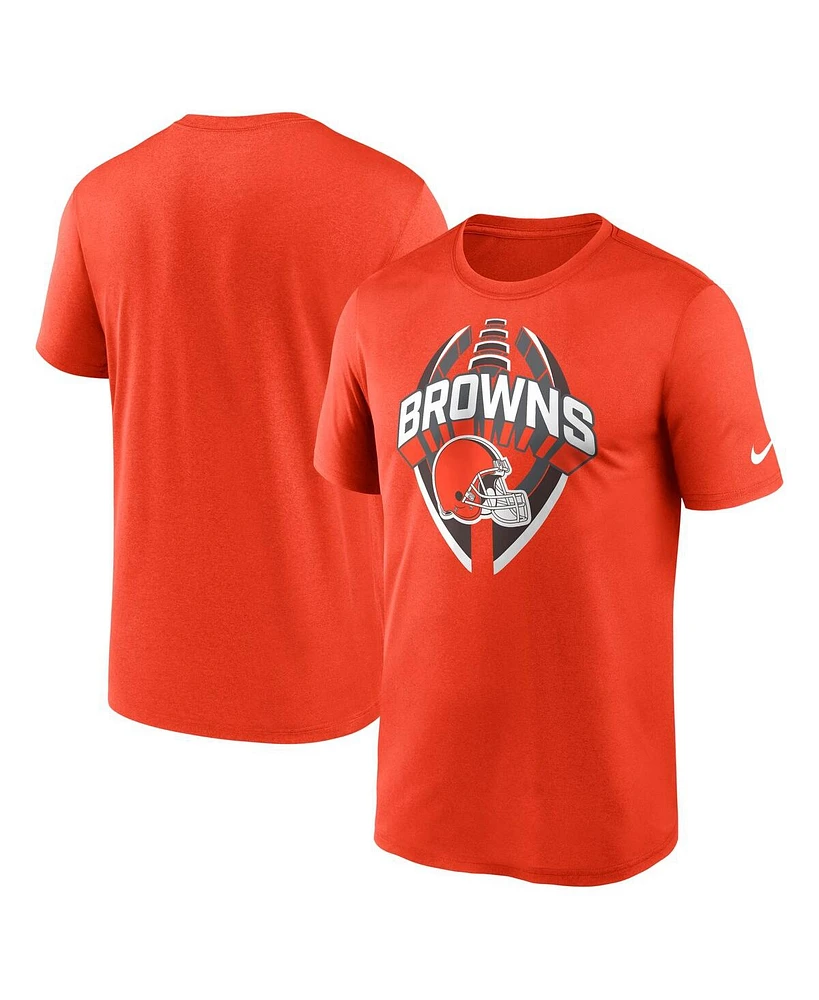 Nike Men's Orange Cleveland Browns Legend Icon Performance T-Shirt