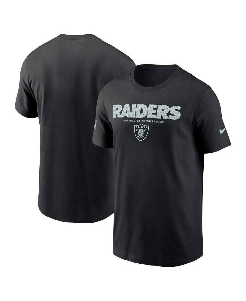 Nike Men's Black Las Vegas Raiders Sideline Performance T-Shirt