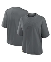 Nike Women's Charcoal Philadelphia Eagles Glory Arch Boxy T-Shirt