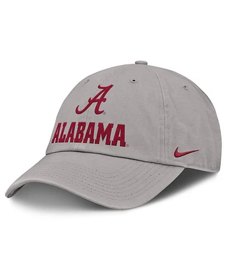 Nike Men's Gray Alabama Crimson Tide 2025 Sideline Club Adjustable Hat