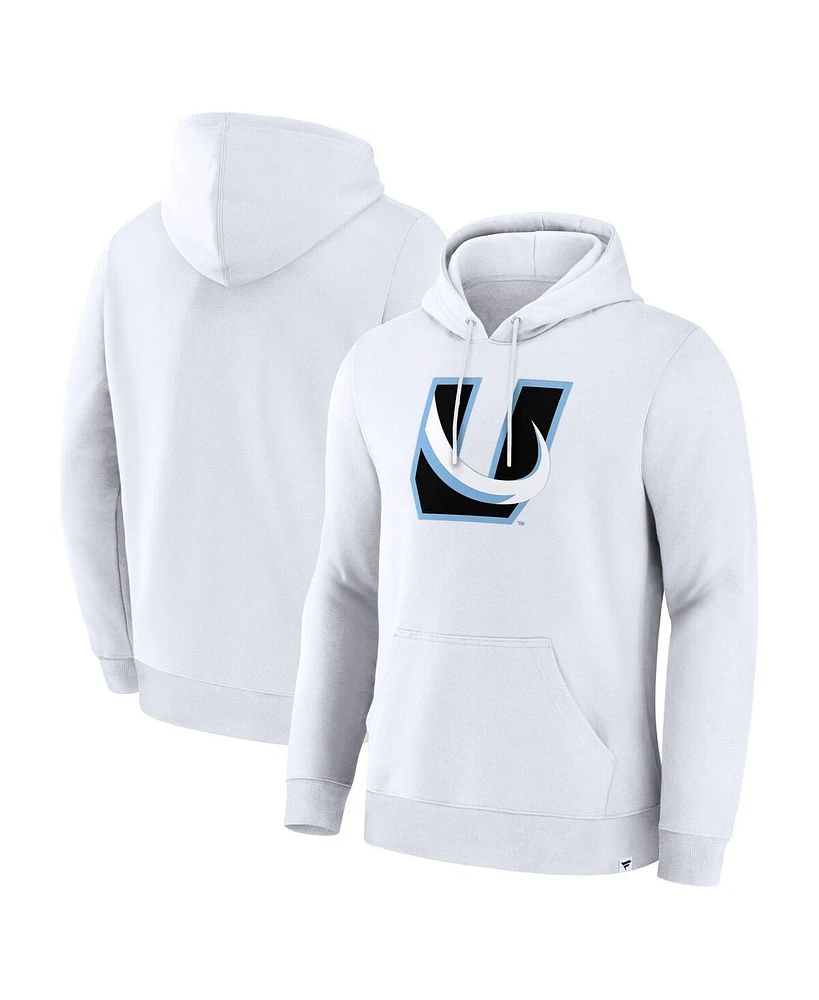 Fanatics Men's White Utah Mammoth Alternate Logo Legacy Fleece Pullover Hoodie
