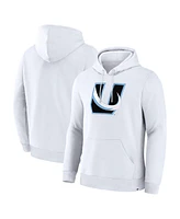 Fanatics Men's White Utah Mammoth Alternate Logo Legacy Fleece Pullover Hoodie