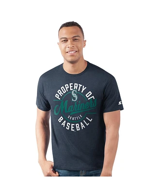 Starter Men's Navy Seattle Mariners Prime Time Property of T-Shirt