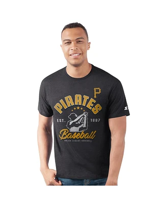 Starter Men's Heather Black Pittsburgh Pirates Prime Time Batter T-Shirt