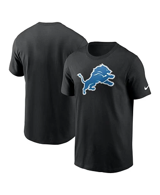 Nike Men's Black Detroit Lions Primary Logo T-Shirt
