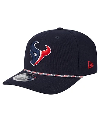 New Era Men's Navy Houston Texans Gameday Multi Rope 9SEVENTY Stretch-Snap Hat