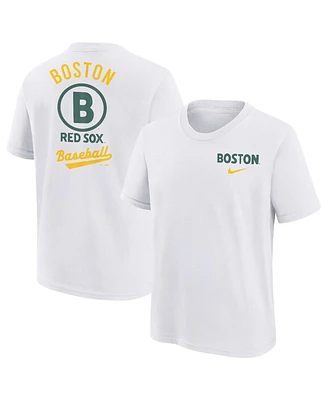 Nike Big Boys and Girls White Boston Red Sox 2025 City Connect T-Shirt
