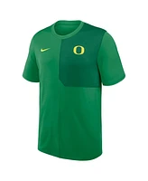 Nike Men's Green Oregon Ducks 2025 Sideline Uv Performance Coach T-Shirt