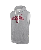 Nike Men's Heather Gray Alabama Crimson Tide 2025 Sideline Performance Sleeveless Pullover Hoodie