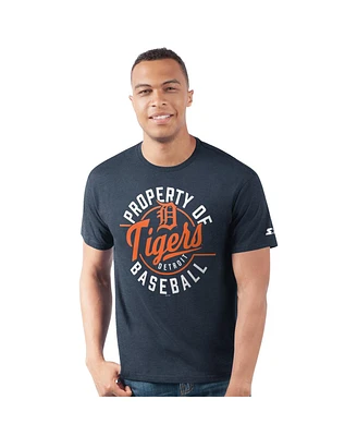 Starter Men's Navy Detroit Tigers Prime Time Property of T-Shirt