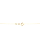 Polished Rose Three Dimensional 18" Pendant Necklace in 14k Gold