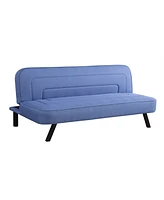 Serta 66.1" Polyester Forrest Convertible Futon
