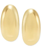 Polished C-Design Small Hoop Earrings in 14K Gold, 55"