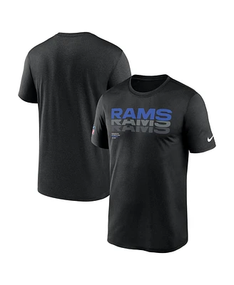 Nike Men's Black Los Angeles Rams Sideline Legend Performance T-Shirt