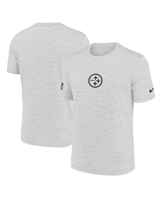 Nike Men's Ash Pittsburgh Steelers Sideline Velocity Performance T-Shirt