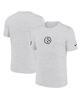 Nike Men's Ash Pittsburgh Steelers Sideline Velocity Performance T-Shirt