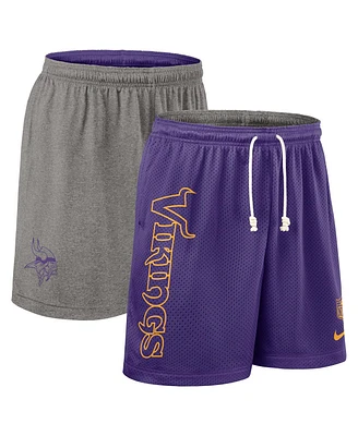 Nike Men's Purple Minnesota Vikings Sideline Reversible Performance Shorts