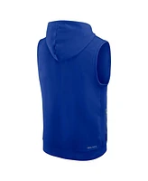 Nike Men's Royal Buffalo Bills Sideline Performance Sleeveless Pullover Hoodie