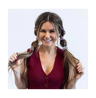 Headbands of Hope Hair Tie Set - Purple Prints