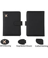3p Experts Passport Storage Wallet with 6 Slots- Black