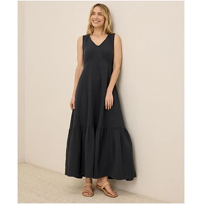 Pact Women's Organic Cotton Coastal Double Gauze Beach To Brunch Dress