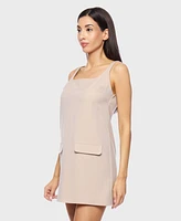 Juniors' Sleeveless Shift Dress
