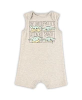 Children's Apparel Network Baby Boys and Girls 2-Pack Grogu Heather Navy/Heather Gray the Mandalorian Bodysuit Set
