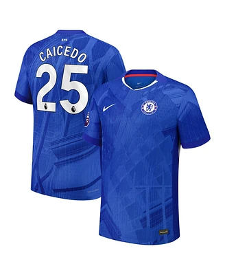 Nike Men's Moises Caicedo Blue Chelsea 2025/26 Home Authentic Player Jersey