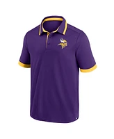 Fanatics Men's Purple Minnesota Vikings Color Blocked Polo Shirt