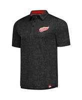 Fanatics Men's Black Detroit Red Wings Authentic Pro Jacquard Polo Shirt