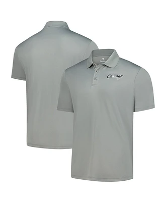 Fanatics Men's Gray Chicago White Sox Logo Polo Shirt